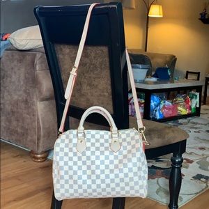 Unbranded used checker pattern hand/crossbody bag